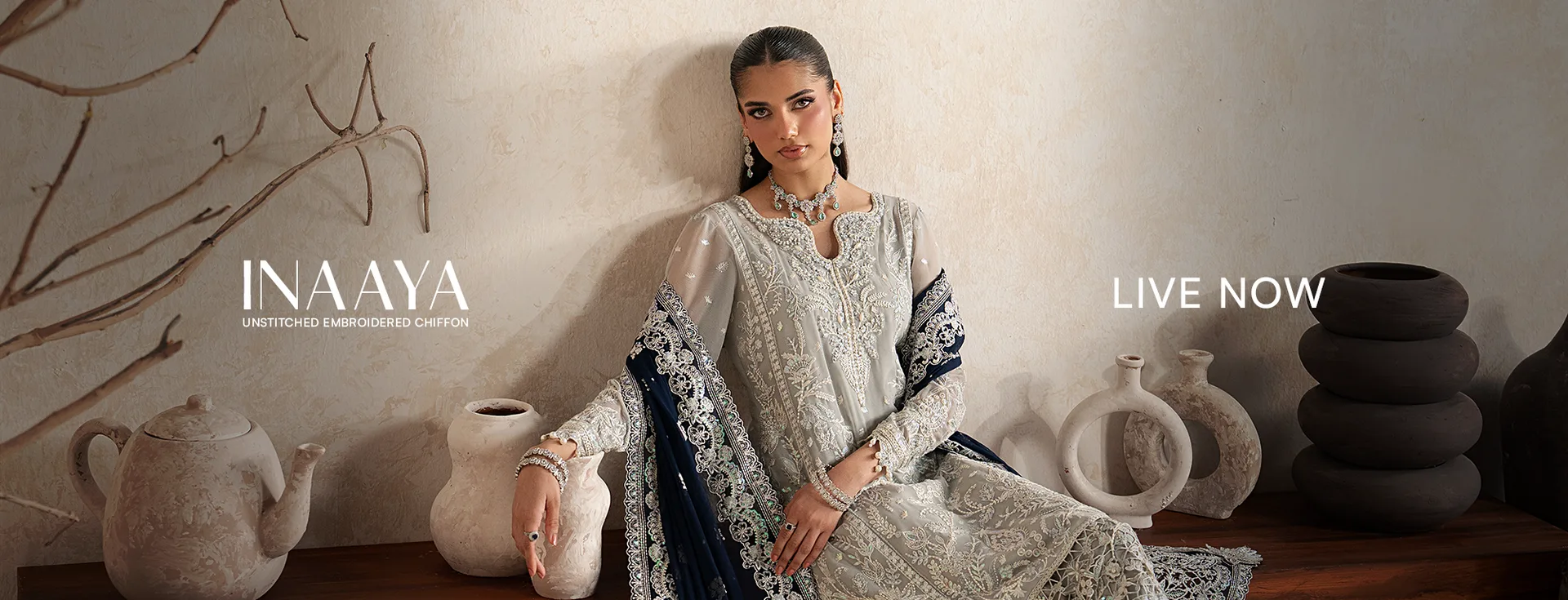Inaaya Embroidered Chiffon ’26 Vol 2